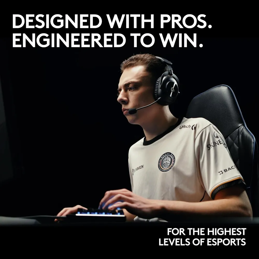 אוזניות גיימינג אלחוטיות Pro X 2 Lightspeed Logitech G- צבע שחור