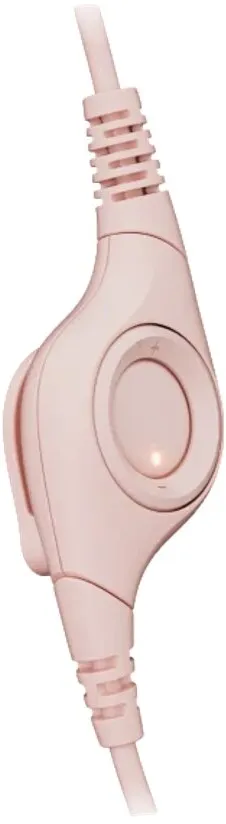 אוזניות קשת חוטיות Logitech H390 בצבע ורוד