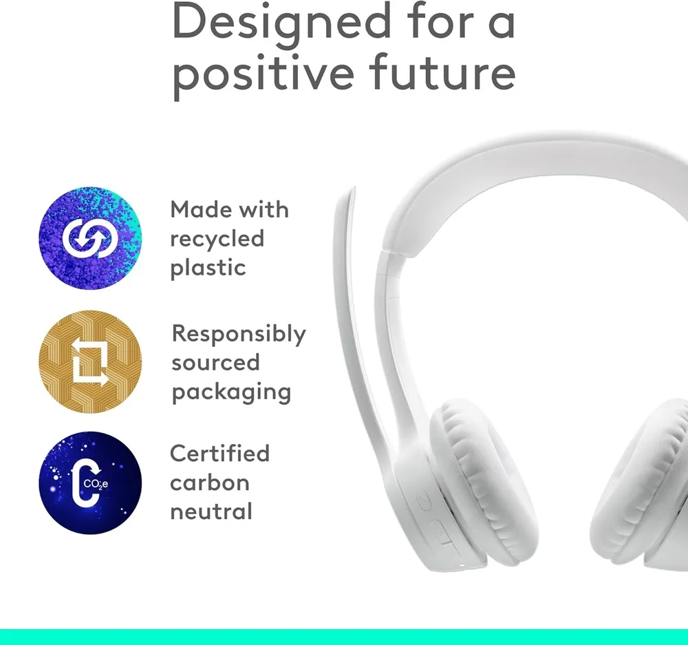 אוזניות אלחוטיות Logitech Zone 300 Off-White