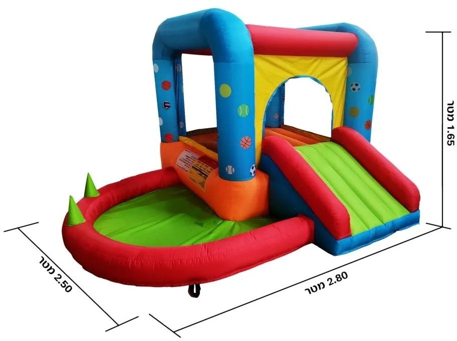 מתקן מתנפח לגינה עולם הכדורים MiraJump MJ03