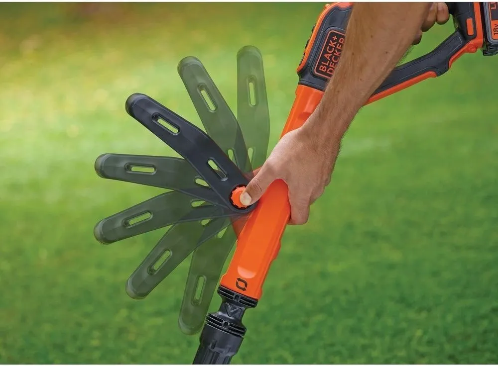 חרמש נטען כולל סוללת 2.0Ah ומטען Black+Decker STC1820PC-QW 18V