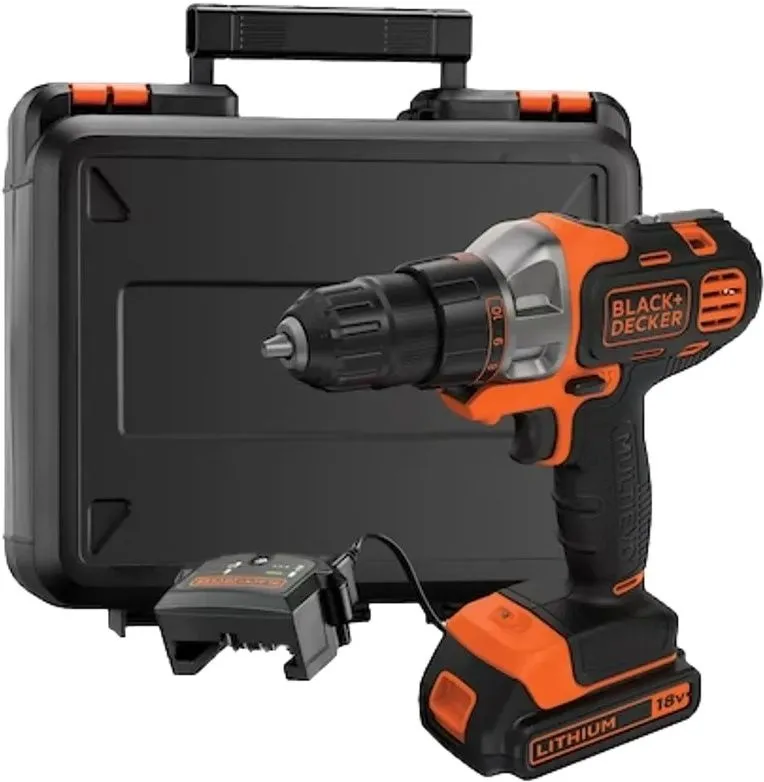 גוף מודולרי 18V + ראש מברגה / מקדחת פוטר + סוללת 1.5Ah מבית Black+Decker Multievo MT218K-QW