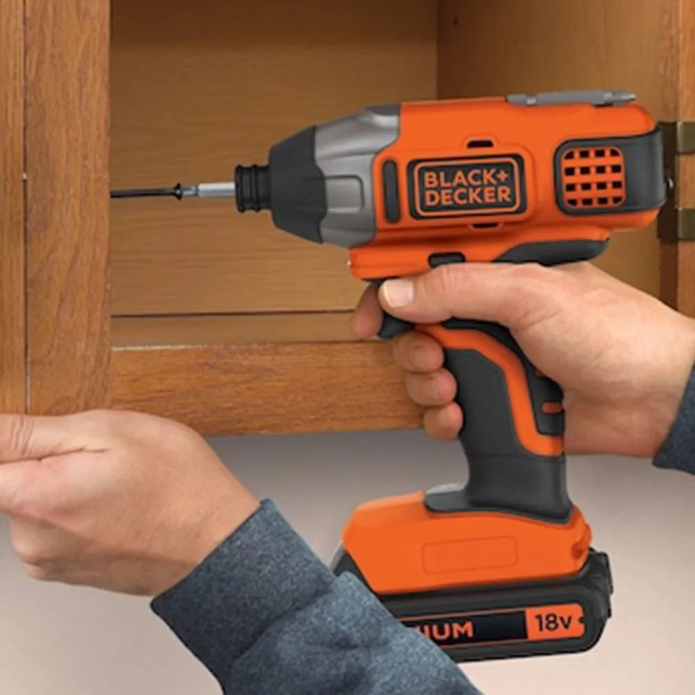 מברגת אימפקט חשמלית נטענת Black+Decker BDCIM18N-XJ 18V – גוף בלבד
