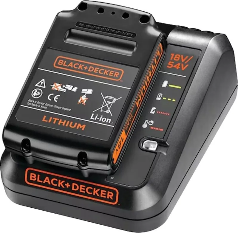 סוללה + מטען Black+Decker BDC2A20-QW Lithium 18V 2Ah