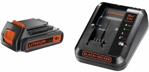 סוללה + מטען Black+Decker BDC2A20-QW Lithium 18V 2Ah
