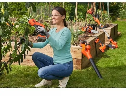 מזמרת גיזום נטענת כולל סוללת 2.0Ah ומטען Black+Decker BCPP18D1-GB 18V