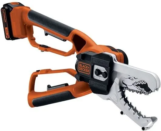 מסור גיזום חשמלי נטען כולל סוללת 2.0Ah ומטען Black+Decker GKC1000L-QW 18V