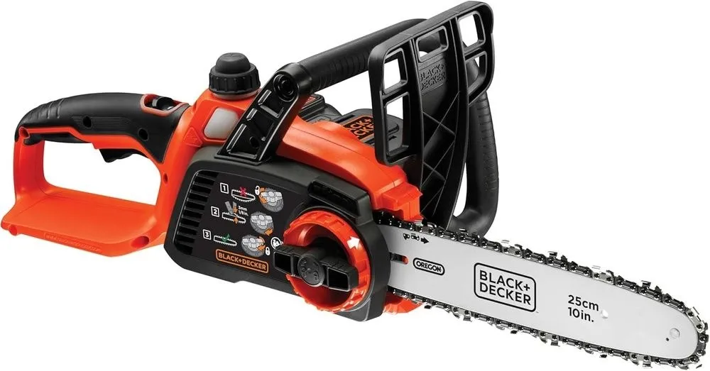 מסור שרשרת חשמלי נטען כולל סוללת 2.0Ah ומטען Black+Decker GKC1825L20-QW 18V