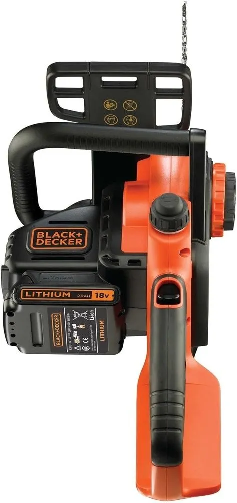 מסור שרשרת חשמלי נטען כולל סוללת 2.0Ah ומטען Black+Decker GKC1825L20-QW 18V