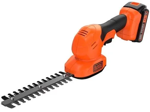 גוזם שיחים נטען כולל סוללת 2.0Ah ומטען Black+Decker BCSS18D1-QW 18V