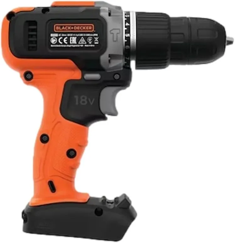 מברגה / מקדחה דופקת נטענת BCD003N-XJ 18V מבית Black+Decker – גוף בלבד