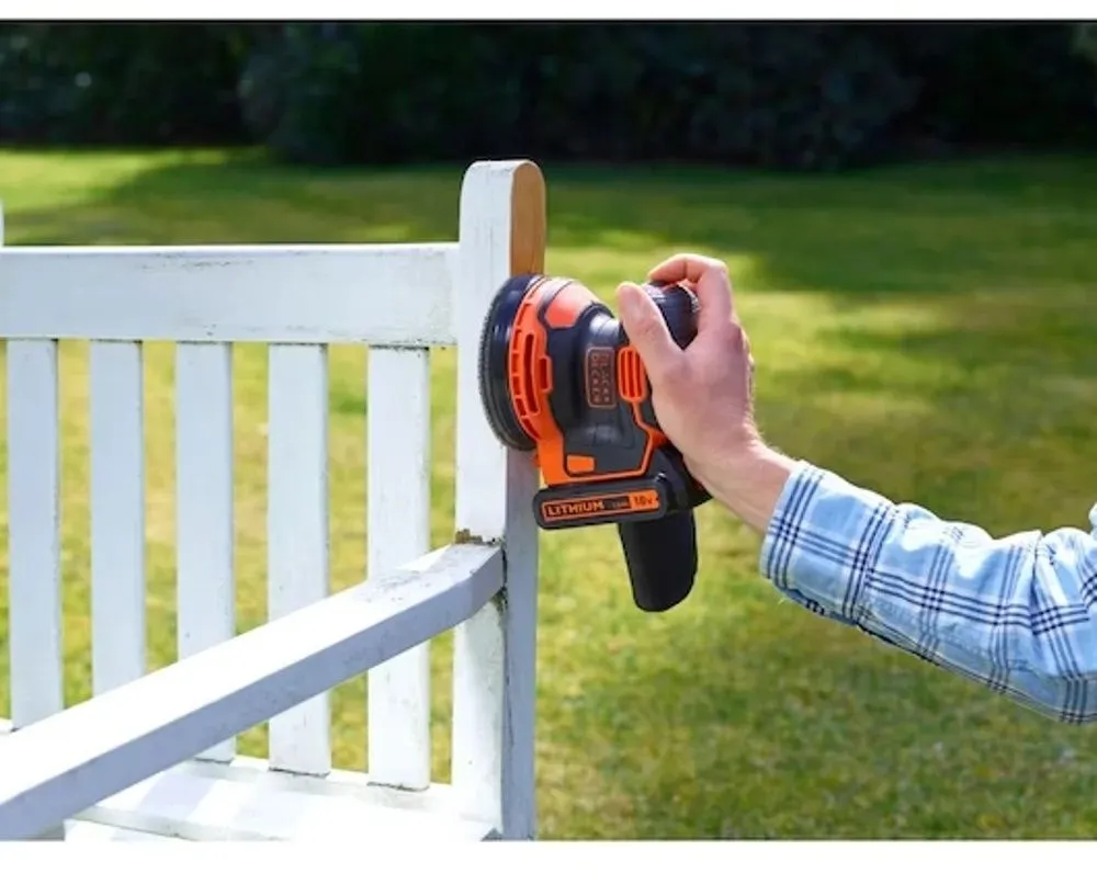 מלטשת אקצנטרית נטענת 125 מ"מ / 5 אינץ' Black+Decker BDCROS18N-XJ 18V – גוף בלבד