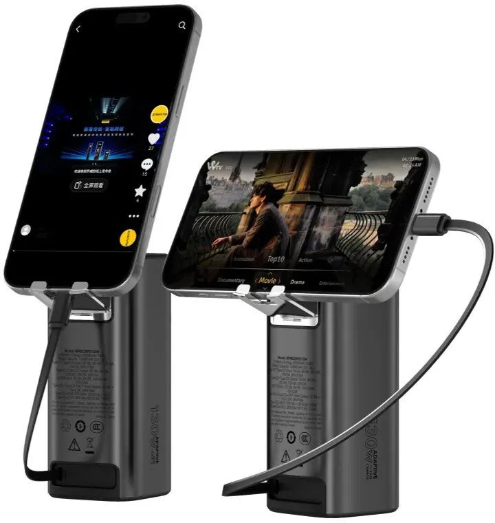 מטען נייד/סוללת גיבוי Miracase MPBC20PD130W 20000mAh – בצבע שחור