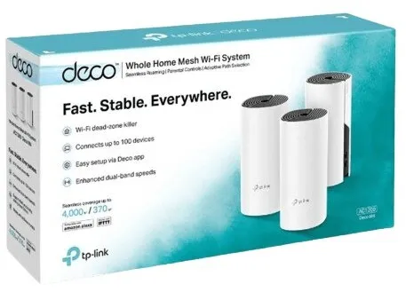 מגדיל טווח TP-Link Deco M4 Kit 3-Pack 1200Mbps