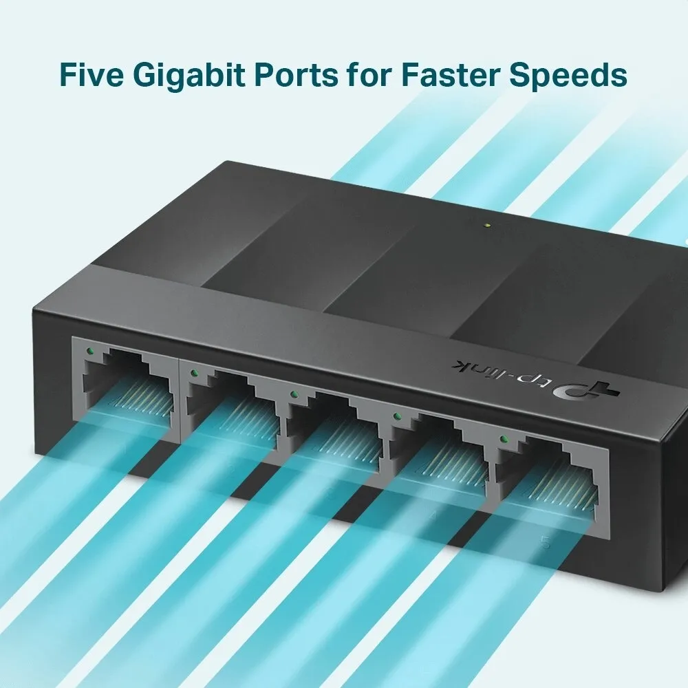 מתג TP-Link LS1005G עם 5 יציאות