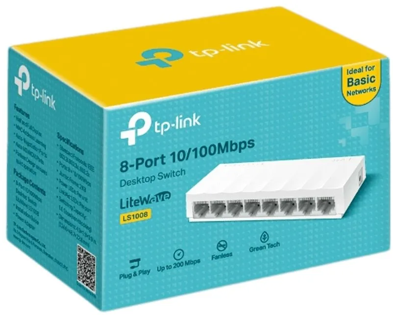 מתג TP-Link LS1008 עם 8 יציאות