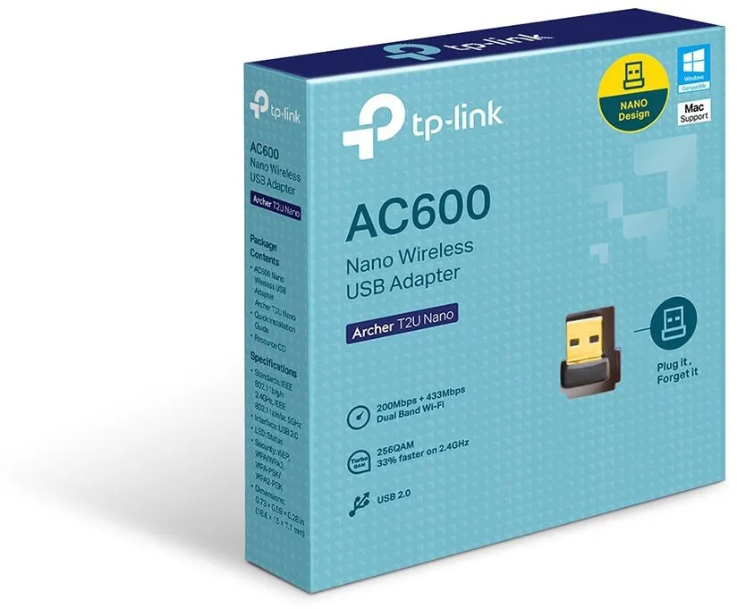 כרטיס רשת אלחוטי TP-Link AC600 Archer T2UB Nano
