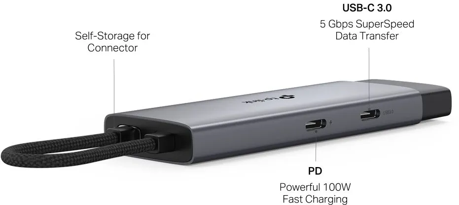 תחנת עגינה 5 ב-1 TP-Link UH5020C USB Type-C