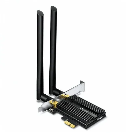 מתאם רשת אלחוטי TP-Link AX3000 WiFi 6 Bluetooth 5.0 PCIe Archer TX50E