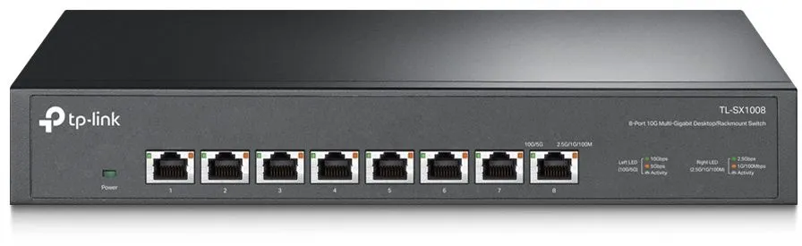 מתג 8 יציאות Tp-Link 10G Multi Gigabit Desktop Rackmount TL-SX1008