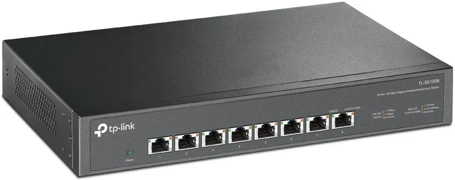 מתג 8 יציאות Tp-Link 10G Multi Gigabit Desktop Rackmount TL-SX1008