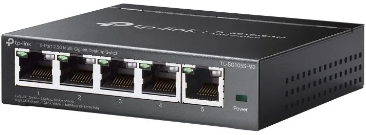 מתג שולחני TP-Link 5 Ports 2.5G Multi-Gigabit TL-SG105S-M2