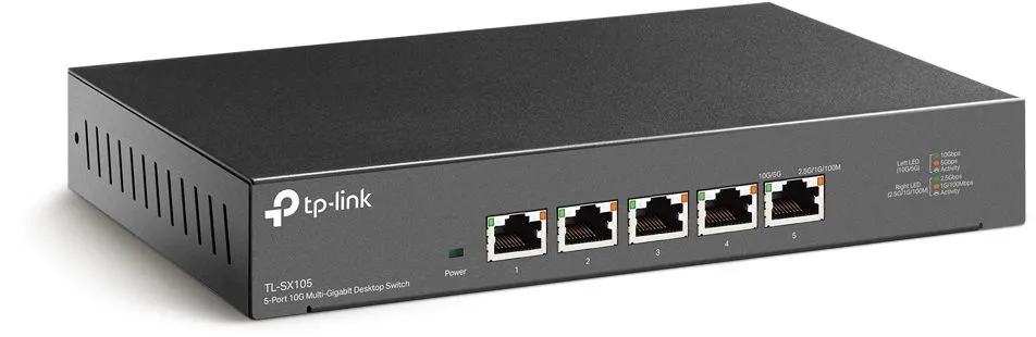 מתג 5 יציאות TP-Link 10G Multi Gigabit TL-SX105