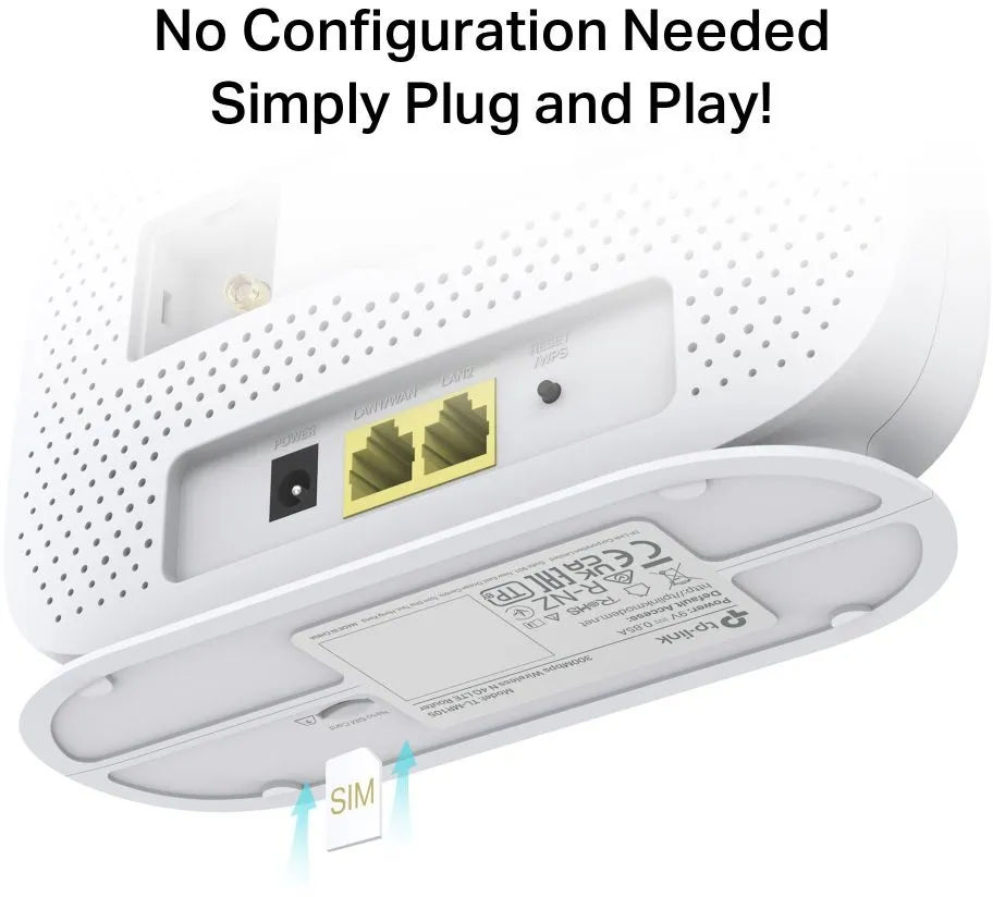 ראוטר סלולרי TP-Link TL-MR105 4G LTE 300Mbps