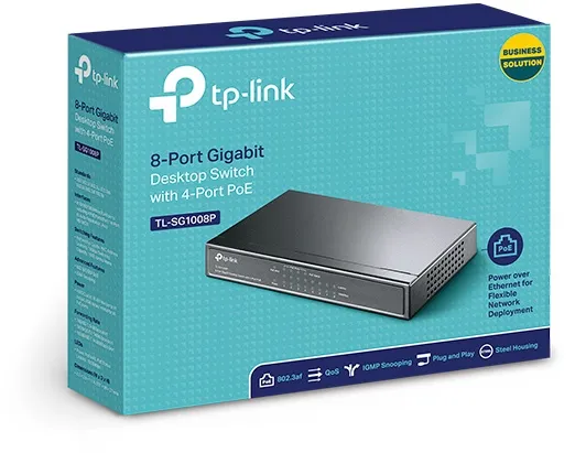רכזת רשת/מתג TP-Link TL-SG1008P