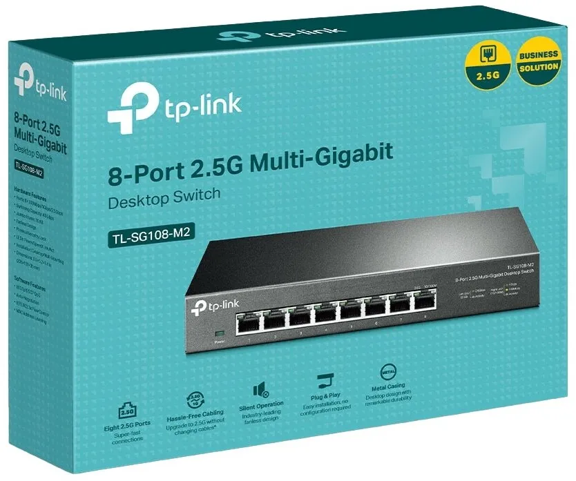 מתג TP-Link TL-SG108-M2 עם 8 יציאות