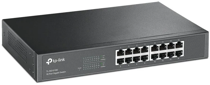 מתג שולחני TP-Link TL-SG1016D 16 Ports Gigabit 10/100/1000Mbps