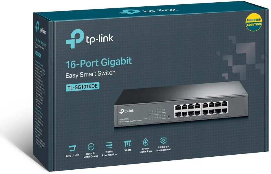 מתג חכם TP-Link 16 Ports Gigabit TL-SG1016DE Easy