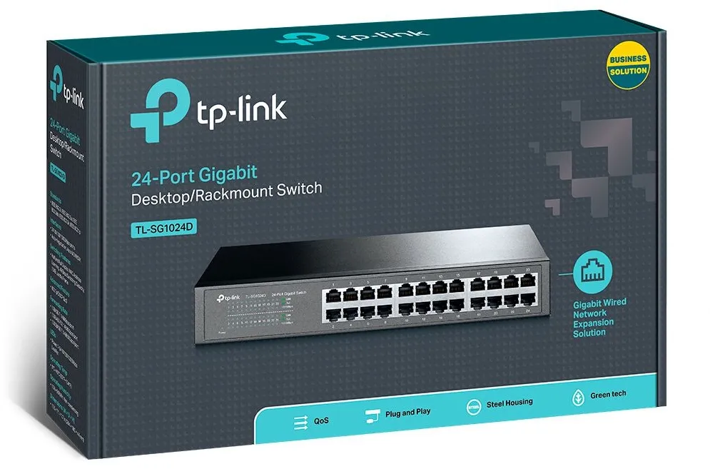 מתג שולחני TP-Link TL-SG1024D 24 Ports Gigabit 10/100/1000Mbps