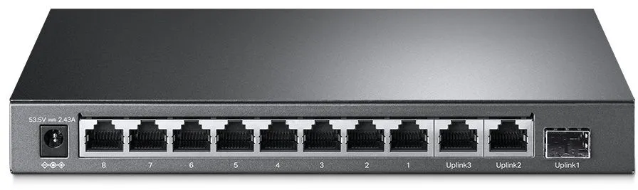 מתג שולחני לא מנוהל TP-Link 8 Ports Gigabit With 8 Ports PoE+ TL-SL1311MP