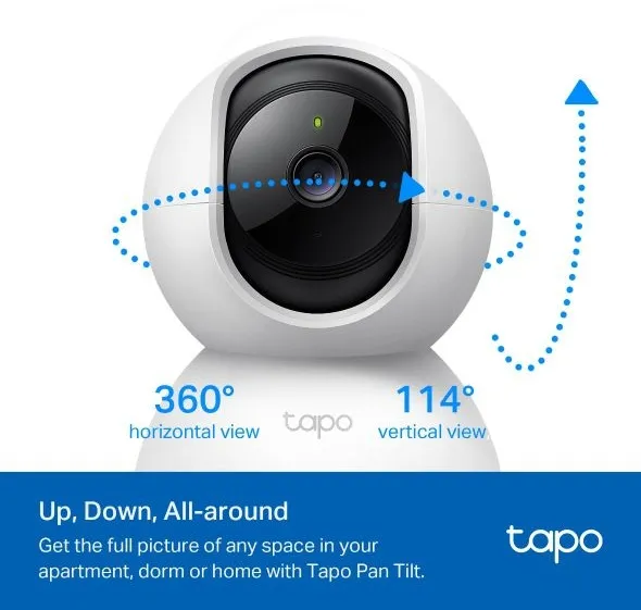 מצלמת אבטחה מסתובבת אלחוטית TP-Link Pan / Tilt Tapo C210