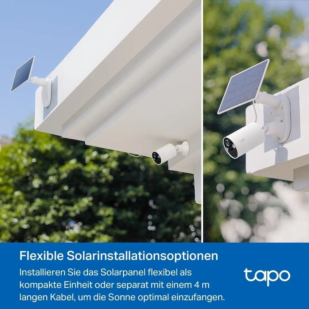 מצלמת אבטחה אלחוטית עם פאנל סולארי TP-Link Tapo C410