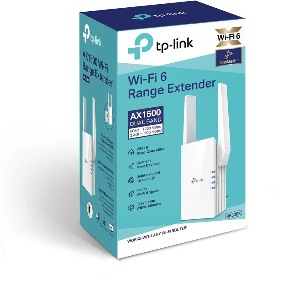 נקודת גישה TP-Link AX1500 Wi-Fi 6 RE505X