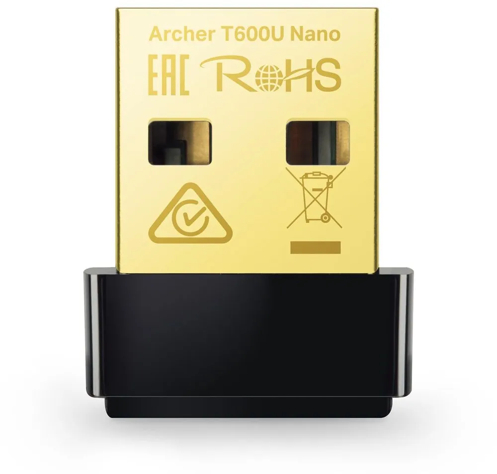 מתאם רשת אלחוטי TP-Link AC600 Wi Fi 5 Archer T600U Nano Wireless