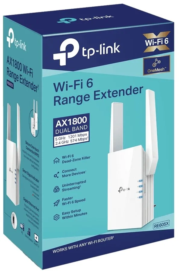 נקודת גישה TP-Link RE605X AX1800 1800Mbps