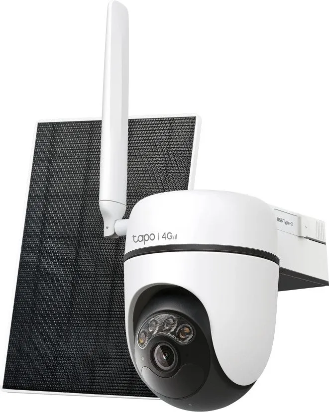 מצלמת אבטחה אלחוטית TP-Link Tapo C425 עם פאנל סולארי – צבע לבן