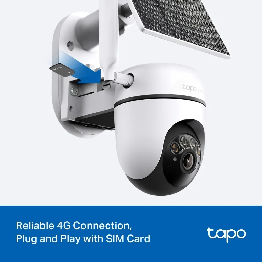מצלמת אבטחה אלחוטית TP-Link Tapo C425 עם פאנל סולארי – צבע לבן