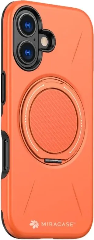 כיסוי ל-iPhone 17 בצבע כתום דגם MiraMag מבית Miracase