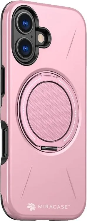 כיסוי ל-iPhone 17 בצבע ורוד דגם MiraMag מבית Miracase