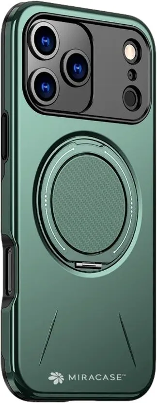 כיסוי ל-iPhone 17 Pro בצבע ירוק דגם MiraMag מבית Miracase