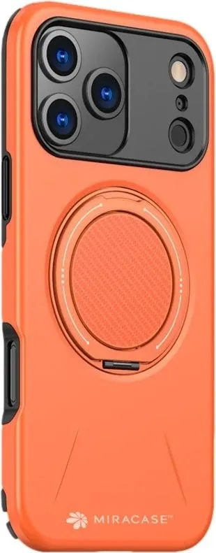 כיסוי ל-iPhone 17 Pro Max בצבע כתום דגם MiraMag מבית Miracase