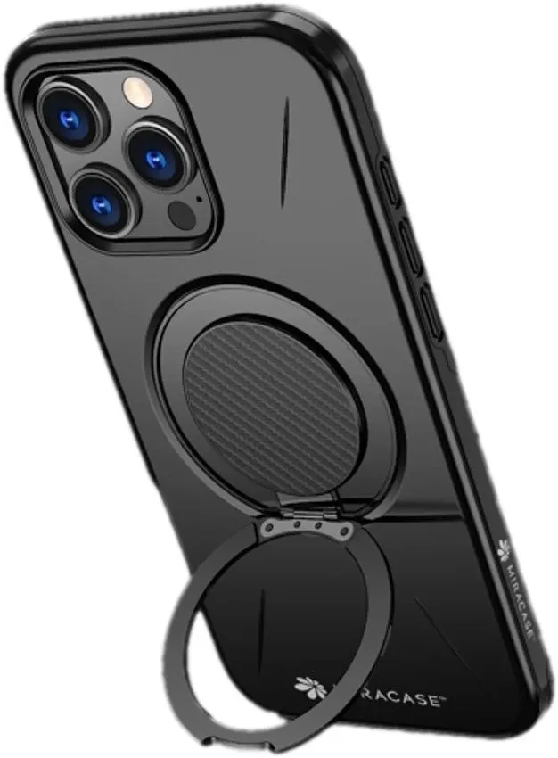 כיסוי ל-iPhone 16 Pro בצבע שחור דגם MiraMag מבית Miracase