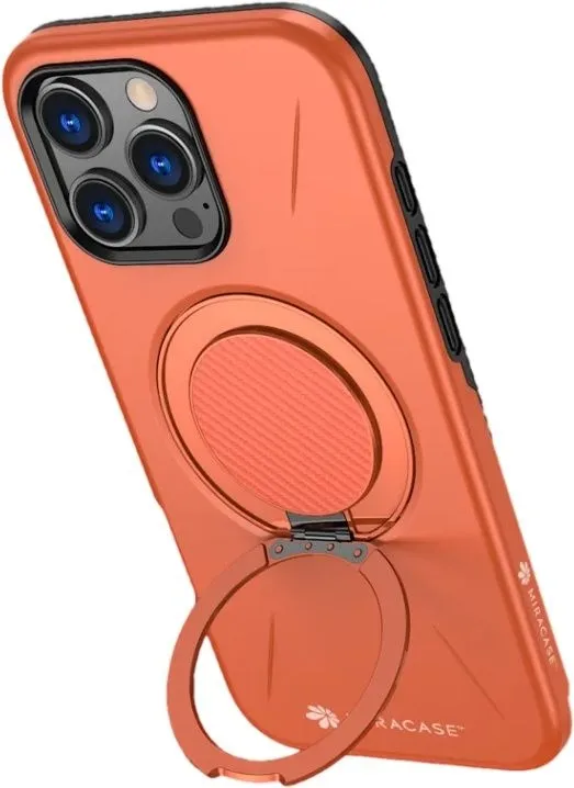 כיסוי ל-iPhone 16 Pro Max בצבע כתום דגם MiraMag מבית Miracase
