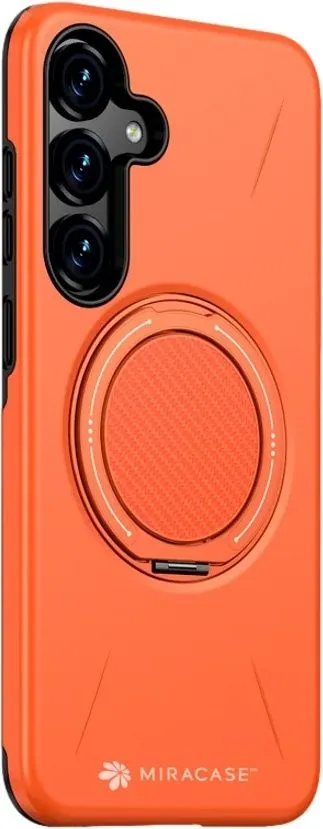 כיסוי ל-Samsung S25 בצבע כתום דגם MiraMag מבית Miracase
