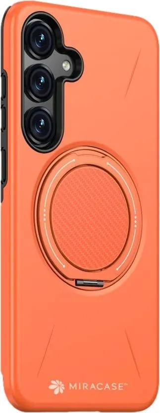 כיסוי ל-Samsung S25 Plus בצבע כתום דגם MiraMag מבית Miracase