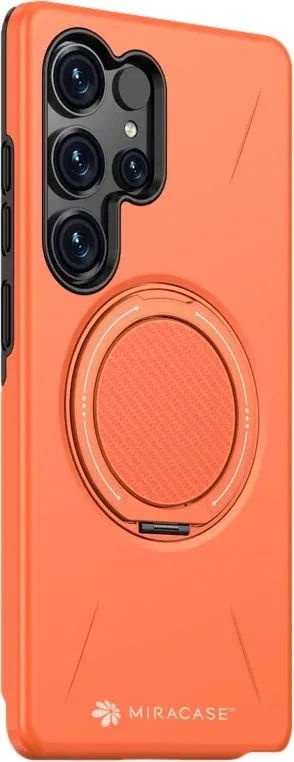 כיסוי ל-Samsung S25 Ultra בצבע כתום דגם MiraMag מבית Miracase